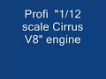 v8 1/12 scale cirrus engine