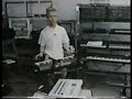 Vince Clarke in the studio 1985