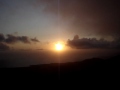 Puesta del sol y los molinos de viento