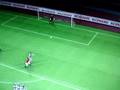 Coup franc de C. Ronaldo en pleine lucarne