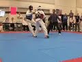 One sided taekwondo fight