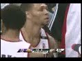 Yes2.PleaseWatch.net http Portlands Rudy Fernandez being carried off the court on a stretcher after a hard foul. Fernandez, a rookie from Spain, was hurt late in the third quarter when he was fouled by Trevor Ariza while going up for a shot. He was carried from the court on a stretcher with his neck in a brace. Fernandez was conscious and alert when he left the court, and he had full movement of his extremities, the team said. But he was experiencing chest pain and was taken to a hospital....