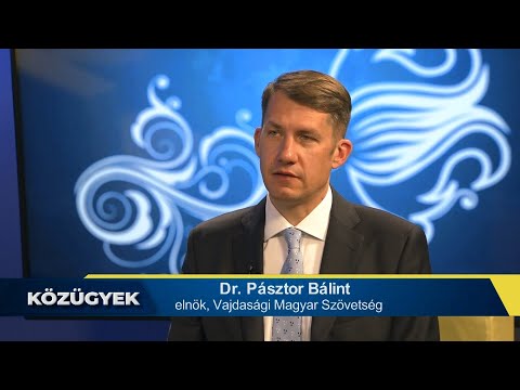 Közügyek (Pannon RTV) - Interjú Dr. Pásztor Bálinttal, a VMSZ elnökével-cover