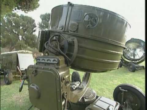Searchlight - A demonstration on how a W.W. II Carbon Arc Searchlight tracked aircraft by remote control as shown by R. Lee Ermey in his History Channel show