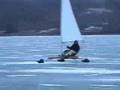 Iceboating on Portage Lake, MI