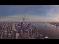 New York, USA. City of Skyscrapers. 360 8K aerial video
