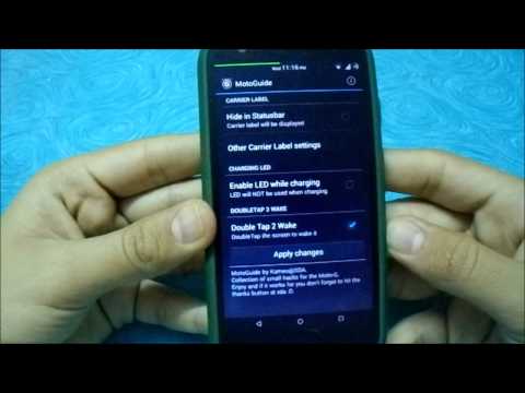 how to enable double tap to wake