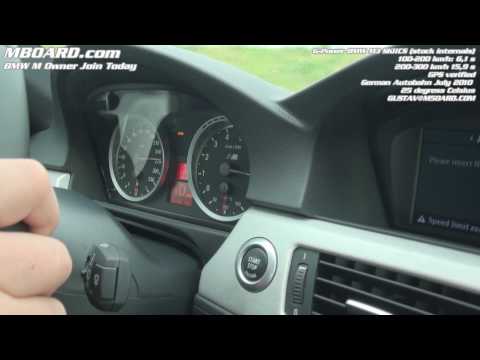 BMW M3 G-Power SKII CS double clutch 100-300 km/h GPS-verified on German Autobahn (legally)