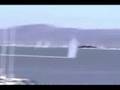 jet crossing a river