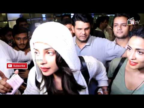 Katrina Kaif & Priyanka Chopra Spotted At The Mumbai Airport! - Videos