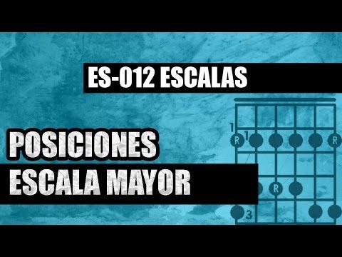 Escala mayor posiciones