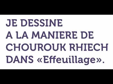 Les tutos de Sabine : Dessinez à la manière de Chourouk Hriech. Un atelier à partager en famille pour découvrir l'art autrement.