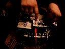 the squarewave parade teaspoon. testing it out first night with a drum beat.
dials are rate- controls playbackspeed.
out - boosts and degrades signal upon repeats.
gain - nice warm boost to the input.  has a pretty tasty distortion when cranked all the way up.
www.thesquarewaveparade.com