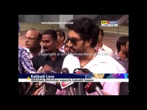 Abhishek Bachchan supports kabaddi league