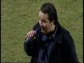 Gareth Omar singing at Preston North End