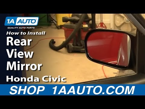 How To Install Replace Side Rear View Mirror Honda Civic 01-05 (VIN starts with 2) 1AAuto.com