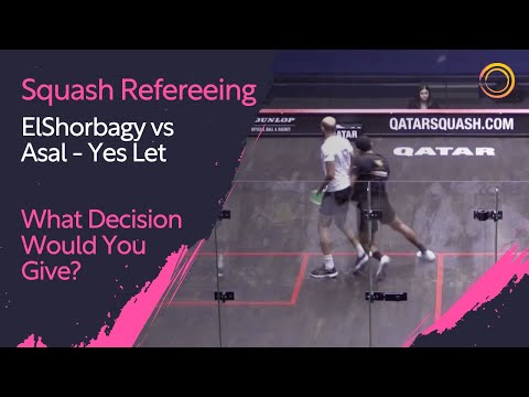 Squash Refereeing: ElShorbagy vs Asal - Yes Let