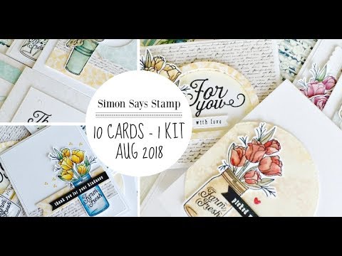 Simon Says Stamp Aug 2018 Kit | Cards and Coffee Time