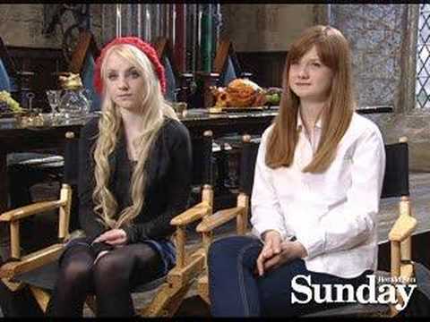 Evanna Lynch and Bonnie Wright - Ootp dvd Launch