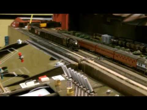 AZL - One of AZL's new Z Scale 2-8-2 in action on 'Shasta' at Barrow Hill Live and 'Cuyahoga' at Fleetwood model railway exhibitions. Seen hauling a mixture of fre...