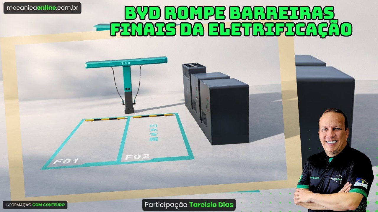 BYD anuncia recarga elétrica no tempo de um cafezinho