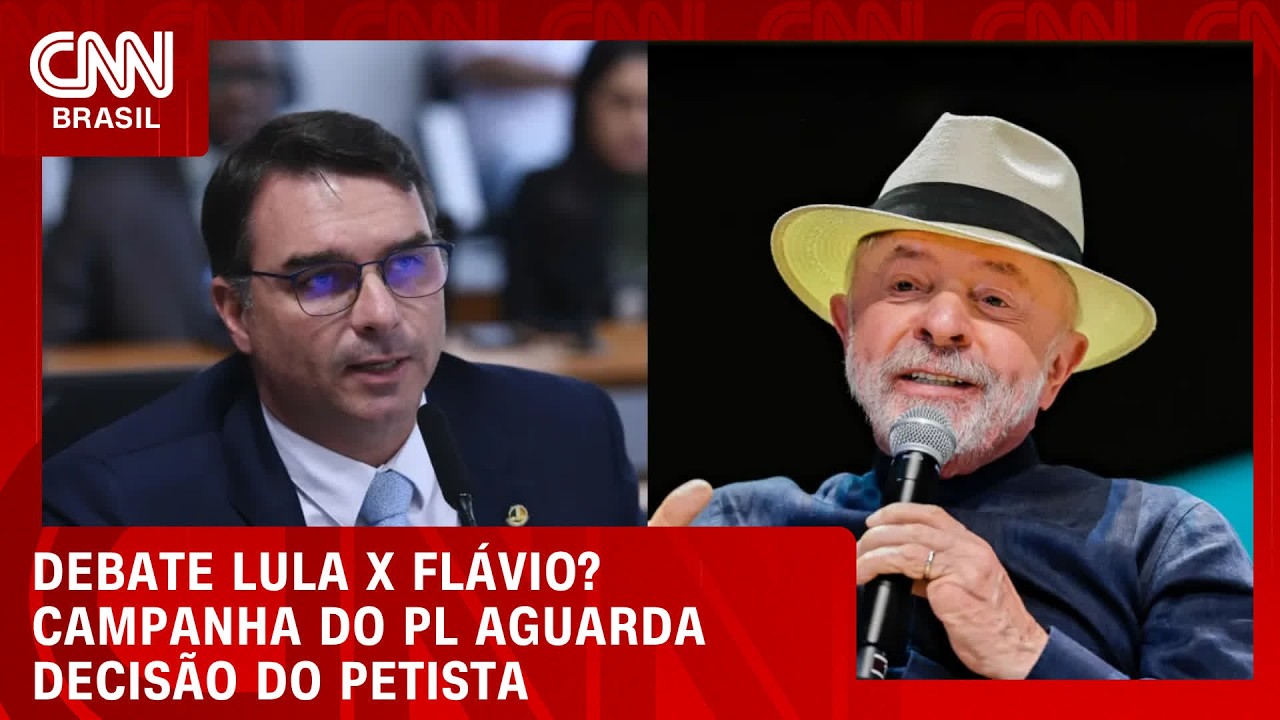 Campanha de Flávio minimiza chance de debate com Lula | CNN 360°