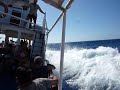 Storm boot van Sissi naar Chersonissos 22 augustus 2009. Storm ship Crete.