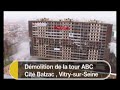 14 f�vrier 2007, d�molition de la tour abc balzac � vitry-sur-seine (94).