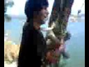 Randy takes on the mighty swing Randy takes on the mighty swing