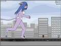 Running giant anthro espeon Jayne (Not Human Giantess)