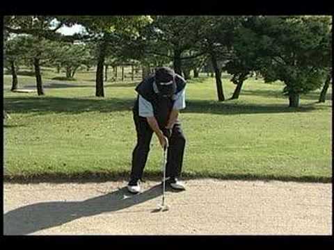 ゴルフレッスン 爪先下がりのバンカーYoutube(ユーチューブ・ゆーちゅーぶ)・Dailymotion動画