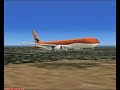 FS2004 Australian Airlines B763 pousando em Darwin