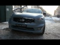 комплект обвеса Division S для Infiniti FX37, FX50. Задний бампер вариант №3, диски Drewske 11,0x23, шины 305/35 R23, Ламинация - цвет Серый Матовый.