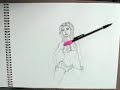 SPEED DRAWING PAINTING Pastel Chalk Angel and New Age Music!