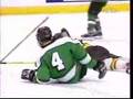 LDC vs Warroad state hockey big hit