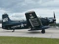 Warbirds Taxiing and Lowering Wings AD-1 EA-1E AD-5