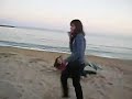 amigos en playa