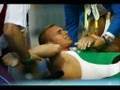 Hungarian Weightlifter Janos Baranyai accident - Beijing 2008