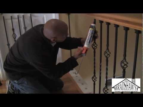 how to fasten iron balusters