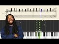 D.R.A.M feat. Lil Yachty - Broccoli - Instrumental / Piano Tutorial + SHEETS