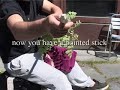 using stone tools