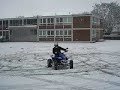 Yamaha Warrior 350 im Schnee Yamaha Warrior 350 im Schnee