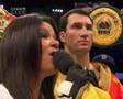 Ruslana singing the national Ukrainian anthem