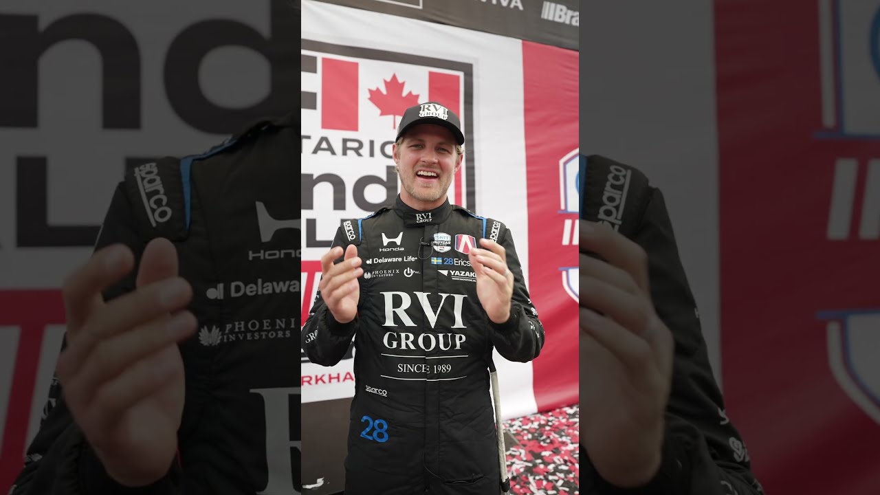 SIX overtakes in the final stint to score the victory 🤯 #indycar #marcusericsson #andretti