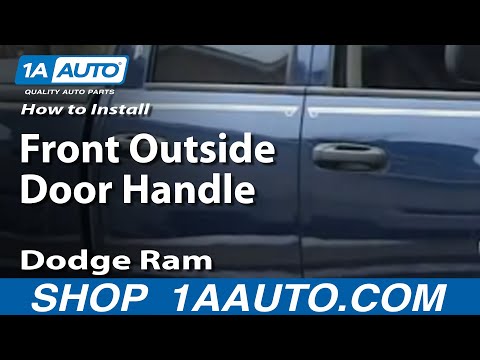 How To Install Repair Replace Front Outside Door Handle Dodge Ram 02-08 1AAuto.com