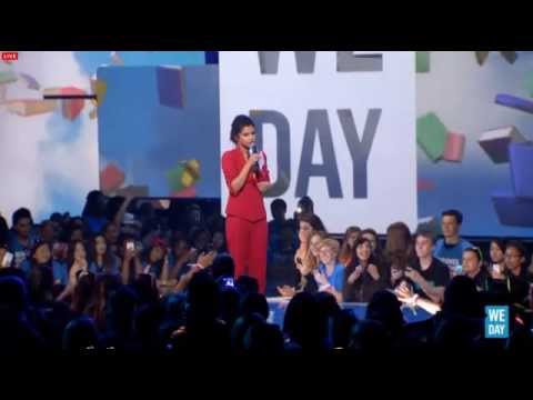 HD Selena Gomez’s speech on We Day California 26/03/2014