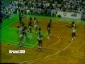 Magic Johnson blocks Larry Bird (RARE)