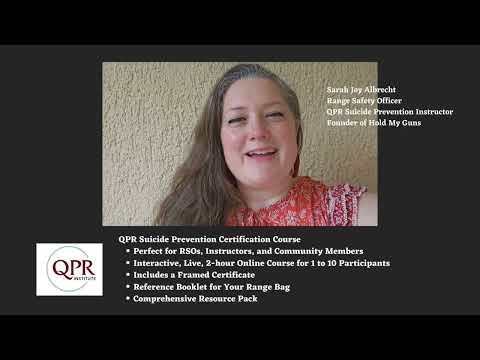 Sarah Joy Albrecht, QPR Suicide Prevention Instructor