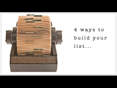 4 Steps to Building Your Email List
