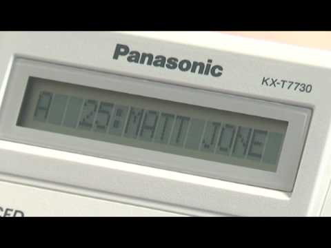 how to set time in panasonic phone kx-t2375mxw